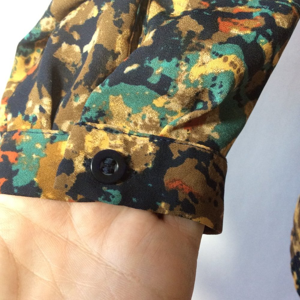 Christopher Banks Button Down Blouse with Long Sleeves Size S - Picture 5 of 8